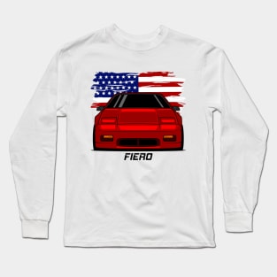 Front Red Fiero Long Sleeve T-Shirt